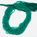 Load image into Gallery viewer, 13" inch strand 100% natural green onyx faceted rondelles, faceted green onyx beads, gems for jewelry, green faceted rondelle, 2 mm