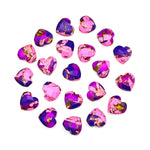 Load image into Gallery viewer, Mohave Copper Turquoise Heart Shape Beads, Pink & Purple Turquoise Heart Shape Carving Beads, 8 MM Heart Charm Beads, Turquoise Gemstones