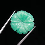 Load image into Gallery viewer, Natural Amazonite Flower Shape Carving, AAA Amazonite Flower Shape Gemstone Beads, Green Flower Charms, 25 MM Reiki Healing Crystal Gifts