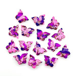 Load image into Gallery viewer, Amazing Pink & Purple Mohave Copper Turquoise Butterfly Beads, Faceted Butterfly Gemstone, Purple Oyster Turquoise Carving Beads 14x10 MM