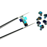 Load image into Gallery viewer, Copper Blue Turquoise Cross Shape Beads ~ Healing & Protection Gemstone Beads ~ Faceted Blue Turquoise Beads ~ 15 MM Cross Charm Beads