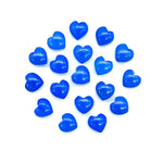 Load image into Gallery viewer, Blue Chalcedony Smooth Heart Shape Beads, AAA Chalcedony Heart Shape Briolettes, Hand Carved Gemstones, Jewelry Making Loose Charms, 8 MM