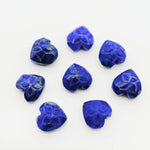 Load image into Gallery viewer, 2,3,4,5 Pcs Natural Pink lapis lazuli Heart Shape Carving, Hand Carved Gemstone, Heart Shape Gemstone, Carved Gemstone, 10 mm