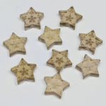 Load image into Gallery viewer, Intaglio Carved Smokey Quartz Star Shape Beads, Loose Hand Carved Star Shape Gemstone, Incarving Smokey Stars, Unique Star Carving, 13 MM