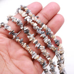 Load image into Gallery viewer, White Howlite Uncut Beads Strand, Howlite Chips Beads for Jewelry Making, 16" Inch Gemstone Uncut Chip Beads, Freeform Uncuts