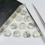 Load image into Gallery viewer, 5,6,7,8,9,10 Pcs 100% Natural Dendrite Opal Heart Shape Faceted Briolettes , Faceted Gemstone, Gemstone Beads For Jewellery making , 10 mm