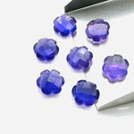 Load image into Gallery viewer, Natural Amethyst Hand Carved Flower Shape Beads, Faceted Flower Shape Carving Loose Gemstone Beads, 10 MM Purple Amethyst Flower for Jewlery