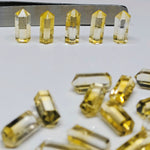 Load image into Gallery viewer, Natural Citrine Pencil Shape Faceted Beads, AAA Citrine Carved Pencil Shape Gemstone Beads, Bullet Shape Charms for Jewelry Making, 13.5 MM