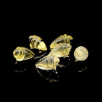 Load image into Gallery viewer, Natural Lemon Quartz Conch/Snail Shell Shape Carving, Lemon Quartz Hand Carved Shell Shape Gemstone Bead, 18X10 MM Beach & Snail Loose Shell