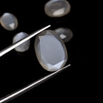 Load image into Gallery viewer, 2,10,20,25,50pcs A-one Quality Grey Moonstone freeform Rosecut, CutStone rosecut, gemstone for jewelry, jewelry making rosecut 13X11 16X12mm