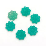 Load image into Gallery viewer, AAA Amazonite Flower Shape Stones, Hand Carved Amazonite Flower Shape Gemstone Beads, Green Flower Charms, 16 MM Jewelry Making Gemstones