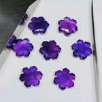 Load image into Gallery viewer, 2,3,4,5,6 pcs 100% Natural purple Amethyst Fancy Shape Carved Gemstone, Loose Gemstone, Fancy Shape Gemstone Jewlery, Carved Gemstone 15 mm