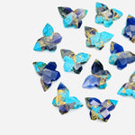 Load image into Gallery viewer, Beautiful Mohave Copper Turquoise Butterfly Shape Beads, Sky Blue & Dark Blue Faceted Butterfly Gemstone, Blue Turquoise Carvings 14x10 MM