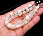 Load image into Gallery viewer, Natural White Moonstone Faceted Tumble Gemstone Beads ~ 5X7-6X8MM AAA Moonstone Nuggets Shape Beads ~ 8" Strand Jewelry Making Beads