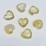 Load image into Gallery viewer, 2,5,7,8,9,10 Pcs Natural Golden Routile Heart Shape Gemstone, Hand Carved Loose Gemstone, Heart Shape Gemstone, Carved Gemstone, 10 mm