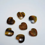 Load image into Gallery viewer, 2,5,7,8,9,10 Pcs Natural Tiger Eye Heart Shape Gemstone, Faceted Hand Carved Heart loose gemstone, Faceted Heart Shape Gemstone, 10mm