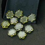 Load image into Gallery viewer, Beautiful Lemon Quartz Flower Shape Beads, 11 MM Lemon Quartz Carved Gemstone, Hexagon Shape Hand Carved Beads, Jewelry & Craft Making Charm