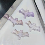 Load image into Gallery viewer, Natural Pink Amethyst Hand Carved Bat Shape Beads, Amethyst Bat Shape Loose Gemstone Beads, Fancy Shape Carving Beads for Jewlery 20X10 MM