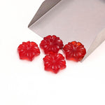 Load image into Gallery viewer, Natural Carnelian Flower Shape Gemstone, Flower Shape Carving, Hand Carved Orange Carnelian Flower, 18 MM, Floral Carved Beads For Jewelry