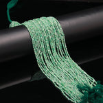 Load image into Gallery viewer, Natural Emerald Faceted Round Beads, Green Emerald Micro Faceted Beads, 2 MM Emerald Beads for Jewelry, 13 Inches