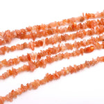 Load image into Gallery viewer, Genuine Red Sunstone Uncut Beads Strand, Red Sunstone Chips Beads for Jewelry Making, 16" Inch Gemstone Uncut Chip Beads, Freeform Uncuts