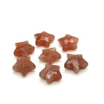 Load image into Gallery viewer, Natural Red Sunstone Star Shape Briolettes, Red Sunstone Carved Faceted Star Charms, Wholesale Loose Beads for Jewelry, 12 MM, Hand Carvings