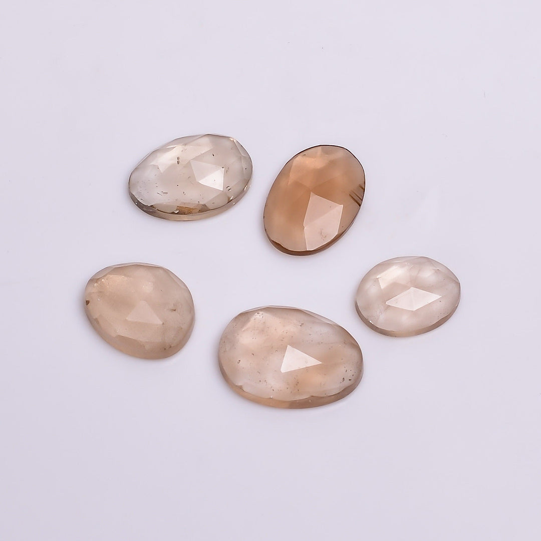 2 pcs A-one Quality Morganite freeform Rosecut, faceted rosecut, gemstone for jewelry, jewelry making rosecut 11X8 12X9 mm