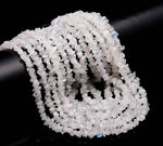 Load image into Gallery viewer, AAA Rainbow Moonstone Uncut Beads Strand, AAA Moonstone Chips Beads for Jewelry Making, 16" Inch Uncut Chip Beads, Freeform Uncuts