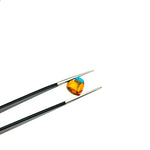 Load image into Gallery viewer, Beautiful Oyster Copper Turquoise Heart Shape Beads, Faceted Orange Turquoise Hearts, Carved Gemstones, 8 MM Jewelry Making Heart Charms