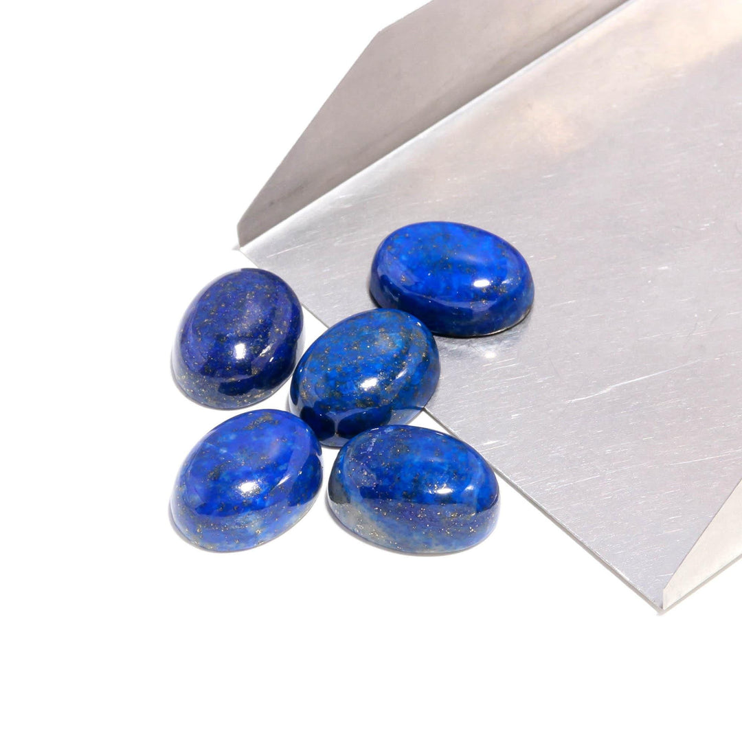 Natural Lapis Lazuli Oval Shape Beads, Blue Lapis Smooth Gemstone Beads, Loose Carving Beads, Oval Charms for Jewelry Making 12X16 MM
