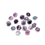 Load image into Gallery viewer, Natural Multi Fluorite Star Shape Beads, AAA Fluorite Star Shape Beads, 6 MM Star Shape Gemstone for Jewelry, 6 Sides Carving Star Beads