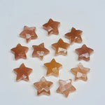 Load image into Gallery viewer, AAA Peach Moonstone Faceted Star Shape Briolettes, Natural Moonstone Carved Star Shape Gemstone Beads, Loose Star Shape Stones, 10 MM