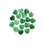 Load image into Gallery viewer, Green Strawberry Heart Shape Briolettes, AAA Green Strawberry Faceted Heart Shape Beads, Loose Gemstone, 8 MM Heart Charm Beads for Jewelry