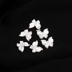Load image into Gallery viewer, AAA Mother of Pearl Butterfly Shape Carving, White Luster Pearl Butterfly Shape Beads for Jewelry Making, Both Side Face Drill, 15 MM