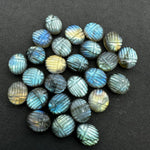 Load image into Gallery viewer, 1,2,3,4,5 pcs Natural Labradorite Scarab Shape Gemstone Beads, Flashy Labradorite beetle Face Beads, Blue Fire Animal Carvings, 10X12 MM