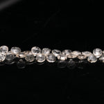 Load image into Gallery viewer, Doated Quartz Heart Shape Briolettes, Natural AAA Doated Quartz Heart Shape Beads, 6" Faceted Heart Beads, 6 MM Heart Beads