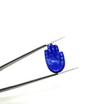Load image into Gallery viewer, Lapis Lazuli Hamsa Shape Carving Gemstones, 25 MM Palm Shape Gemstone, Healing Power Of Hamsa, Hand Carved Jewelry Making Charms