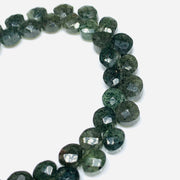 AAA Quality Natural Black Sunstone Faceted Heart Shape Beads, 7