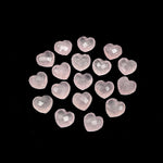 Load image into Gallery viewer, Faceted Rose Quartz Heart Beads: 8mm Gemstone Charms