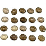 Load image into Gallery viewer, Natural Smokey Quartz Evil Eye Beads, Hand Carved Gemstone Beads, Loose Oval Eye Beads, Evil Eye Charm Beads, Loose Carving Beads 10X12 MM