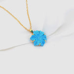 Load image into Gallery viewer, Carved Blue Turquoise Flower Pendant, AAA Turquoise Gemstone Necklace For Her, 19 mm Flower, Birthday Gift For Women, Blue Turquoise Flower