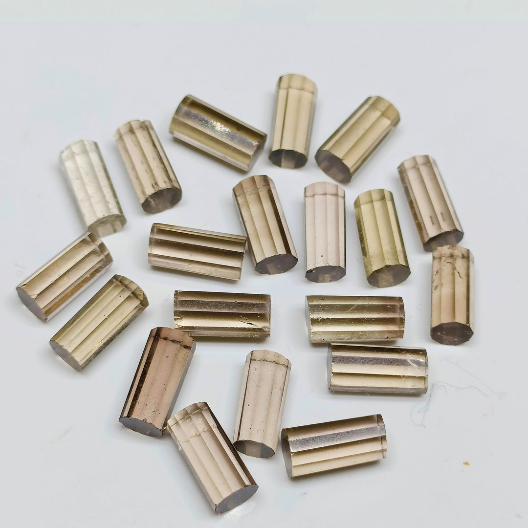 2,3,4,5 pcs AAA Quality 100% Natural Smokey Quartz Faceted Pipe Shape Loose Gemstone, Loose Gemstone, Gemstone For Jewlery 10X6 mm