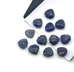 Load image into Gallery viewer, AAA+ Natural Iolite Shell Shape Beads, 8 MM Hand Carved Seashells, Tiny Carved Beads, Shell Charms, Jewelry and Craft Making