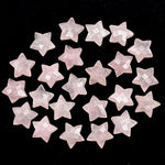 Load image into Gallery viewer, AAAA Rose Quartz Star Shape Briolettes, Natural Rose Quartz Star Gemstone for Jewelry Making, Faceted Pink Quartz Star Charms, 15 MM