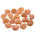 Load image into Gallery viewer, Natural Peach Moonstone Butterfly Shape Beads, Moonstone Hand Carved Butterfly Briolettes, Gemstone Carvings, 13 MM, Loose Butterfly Charms