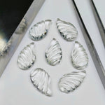 Load image into Gallery viewer, Natural Crystal Quartz Fancy Shape Carving Beads, Clear Crystal Hand Carved Wings Shape Loose Gemstone Beads, 18X10 MM Crystals for Jewelry