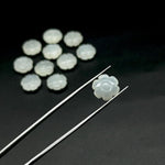 Load image into Gallery viewer, Hand Carved White Moonstone Flower Shape Beads, Genuine Moonstone Flower Shape Carving, Jewelry Making Loose Gemstone Charms, 12 MM