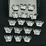 Load image into Gallery viewer, Natural Crystal Quartz Butterfly Shape Gemstone Beads, Handmade Faceted Butterfly Shape Carving Beads, Crystal Briolettes Beads 14x10 MM