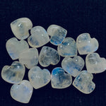Load image into Gallery viewer, 5,6,7,8,9,10 pcs Natural Rainbow Moonstone smooth Heart Shape Gemstone, Loose Gemstone, Carved Gemstone, Gemstone For Jewellery10mm