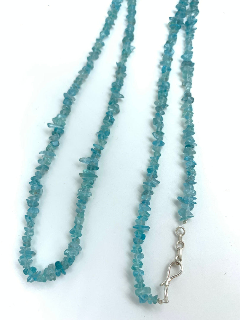 100% Natural Sky Apetite Chip Beads 16 Inch Strand, Natural Sky Apetite Gemstone, Natural Sky Blue Crystal Beads Strand, 6-8 mm (Approx)